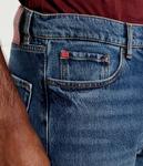 Джинсы мужские Hugo прямого кроя, синий - фото 4