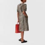 Леопардовое миди-платье GANNI, коричневое - фото 5