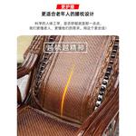 Кресло-качалка из натурального ротанга с массажной подножкой и ортопедической спинкой - фото 6