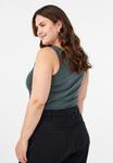 Топ Zizzi Top, Urban Chic/Mottled Green - фото 3