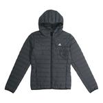 Пуховик Adidas Varilite Soft Down Hooded Jacket 'Carbon', черный - фото