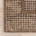 Ковер Emaline Geometric Wool Area Rug nuLOOM, 152x244 см, коричневый - фото 6