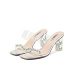 Шлепанцы женские Comely, цвет Silver/transparent - фото 2