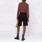 Футболка женская красновато-умбра SAINT LAURENT - фото 3