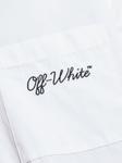Off-White рубашка с вышивкой, белый - фото 5