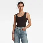 Майка G-Star RAW с нежной вышивкой, черный - фото