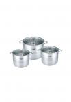 Набор кастрюль Cofi, серебристый - фото
