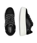 Кеды женские Karl Lagerfeld кожаные на платформе, черный - фото 4