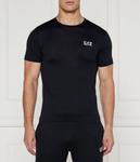 Футболка мужская Ea7 хлопковая облегающего кроя, черный - фото