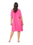 Короткое платье Ulla Popken, цвет hibiskuspink - фото 3