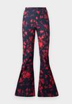 Брюки Colourful Rebel FLOWER FLARE PANTS, Warm Red/Red - фото 3