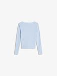 Лонгслив Bershka, Light blue - фото 3