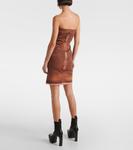 Платье-бюстье из денима DRKSHDW Rick Owens, Terra - фото 3