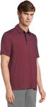 Футболка Johnston & Murphy Fine Stripe Polo, цвет Burgundy/Navy - фото 2