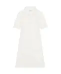 Белое платье-поло с короткими рукавами. Courrã¨Ges, белый - фото