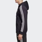 Куртка Men's adidas Knit Zipper Jacket Black, черный - фото 4