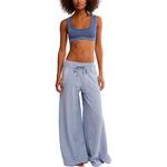 Широкие брюки Wait a Minute Free People, цвет soft chambray - фото 2