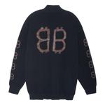 Свитер crypto sweater medium fit 'black' Balenciaga, черный - фото