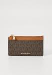 Кошелек MICHAEL Michael Kors JET SET ZIP KEY CARD CASE, Brown/Acorn/Brown - фото