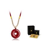 Халцедоновое нефритовое ожерелье Unisex MOVER, красный - фото 10