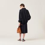 Блузон из батавии MIU MIU, синий - фото 3