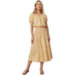 Поплиновая юбка Corinne print Marine Layer, желтый - фото 3