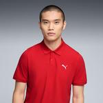 Мужская рубашка-поло из пике Puma Essentials, красный - фото 2