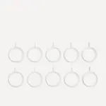 Набор из 10 колец для штор El Corte Inglés, белый - фото