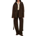 Lemaire Короткий халат Дафлкот, Brown - фото 5