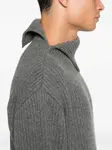 Водолазка в рубчик Jil Sander, серый - фото 5