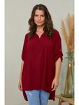 Блуза Curvy Lady, бордо - фото
