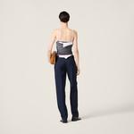 Шерстяной свитер с вырезом-лодочкой Miu Miu, серый - фото 3