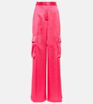 Атласные брюки-карго Versace, Tropical Pink - фото