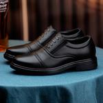 Туфли мужские черные SULEGAO, черные (увеличение роста на 6 см) - фото 4