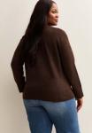 Джемпер New Look Curves CURVES CREW NECK, Dark Brown - фото 2