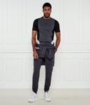 Футболка мужская Ea7 комбинированная, черный/серый - фото 2