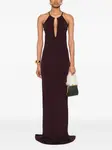 Вечернее платье макси с вырезом халтер TOM FORD, фиолетовый - фото 2