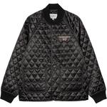 Carhartt WIP Стеганая атласная куртка, Black - фото