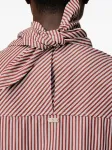 Рубашка в полоску AMI Paris, красный - фото 7