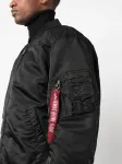 Бомбер с вышивкой Alpha Industries, черный - фото 5