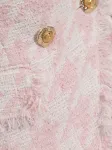 Твидовый блейзер с бахромой BALMAIN, розовый - фото 5