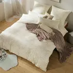 Постельное белье бежевое 1x 200x200 см + 2x 40x80 см Erwin Müller - фото 4