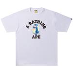 Футболка колледжа BAPE Tie Dye, цвет Белый/Темно-синий - фото