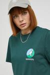Хлопковая футболка Kangol, бирюзовый - фото 7