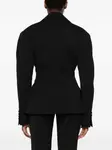 Блейзер из эластичной шерсти OFF-WHITE, черный - фото 4