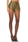 Мини-Шорты из эластичной искусственной кожи Lapointe, зеленый - фото 2