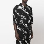 Рубашка мужская Balenciaga Minimal, черный - фото 6