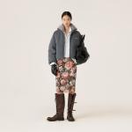 Пуховик из флиса MIU MIU, серый - фото 2