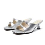 Шлепанцы женские Zhr, цвет Silver [Glacier Silver] - фото 5