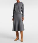 Замшевые сапоги Marfa до колена Khaite, кофе - фото 3